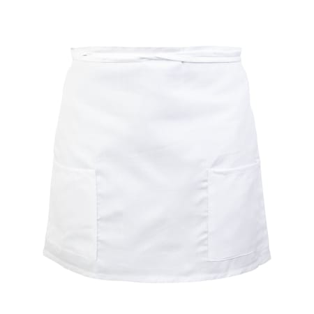 Monarch Brands Half Bistro Aprons , White, 48PK BISTROHLF-WHT-CS
